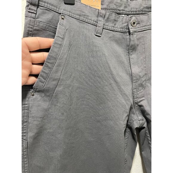 Eddie Bauer NWT Men’s Stretch Canvas Utulity Pant, (36x34, Gray) - Picture 9 of 16